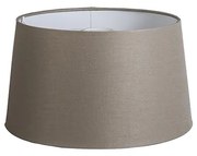 Vászon lámpaernyő taupe kerek szögletes 35/30/18