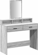 vidaXL Öltözködőasztal fiókkal Szürke Sonoma 100 x 41 x 140 cm Faanyag