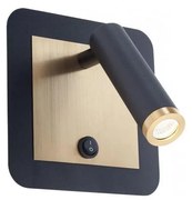 Redo 01-3092 - LED Fali spotlámpa CLOSER LED/6W/230V fekete