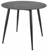 Rion étkezőasztal - 90 cm átmérő, fekete