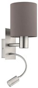 Eglo Pasteri 96481 falilámpa, 1x40W E27+3,5W LED, 3000K, 380 lm