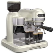 Klarstein Bella Café karos kávéfőző, Vintage, daráló, 20 bar, Tejhabosító, 2 csésze, 1550 W