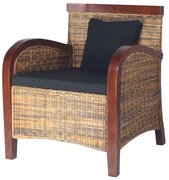 kézzel font rattan karosszék