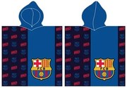 FC Barcelona Blue strand törölköző poncsó 60x120 cm