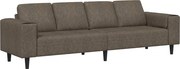 vidaXL Nappali Kanapé Sötétszürke 250 x 77 x 76 cm