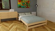 Kamilla fenyő ágykeret 140x200 + ajándék ágyráccsal