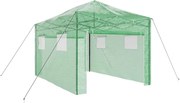 vidaXL Üvegház pop-up kerettel tetővel Zöld 290 x 430 x 315 cm Vas