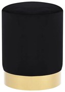 fekete és aranyszínű bársony ülőke 28 x 36 cm