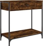 vidaXL füstös tölgy színű szerelt fa tálalóasztal 75 x 34,5 x 75 cm