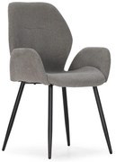 Szürke kárpitozott étkezőfotel szett 2 db-os Ansu – Marckeric