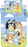 Ágyneműhuzat 100x135 Bluey Kutyás kék párnahuzat 40x60