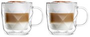 Geo 2 db-os duplafalú bögre szett, 330 ml - Vialli Design
