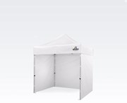 Ollós pavilon 2x2 m acél | Profi háttér Felállítva 45 mp alatt. - plusz 3 oldalfal - Fehér