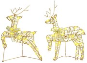 LED rénszarvasok 40 LED-del 2 pcs Meleg fehér PET