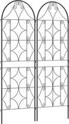 Outsunny Fém Rács 2 Darabos Csomag Beépíthető Rozsdaálló Rács Mászó Növényekhez 50x150 cm-es Kerti Rács Szobanövényekhez Paradicsomok Zöldségek Virágo