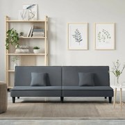 sötétszürke bársony kanapéágy