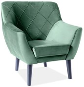 Kier fotel, zöld / fekete