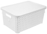Orion Box fedéllel RATAN, 10 l, fehér