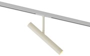 Modern spotlámpa bézs színben fehérrel, 1 fázisú sínrendszerhez - Slimline Avery