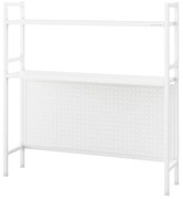 JENNY fém íróasztali feltét, 950 x 980 x 220 mm, fehér