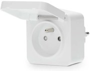 Nedis ZBPO130EWT Smartlife Wi-Fi zásuvka 3680W/230V/16A IP44 Typ E