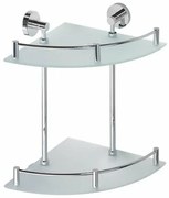 SAPHO XR604 X-Round E üveg. dupla sarokpolccsapdával 27 x 39 x 27 cm