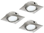 Eglo 95846- SET 3x LED Beépíthető lámpa PINEDA 1xLED/4,9W/230V