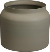 Virágtartó fedő fém kerek modern barna 33cm 1db