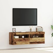 vidaXL TV Fali Szekrény 2 pcs Régi fa 60 x 30 x 40 cm Faanyag