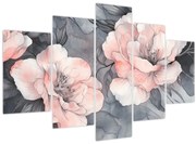 Kép - Virágok vázlata (150x105 cm)