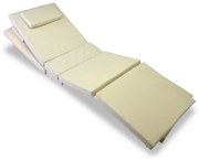 DIVERO Kerti párna készlet nyugágyhoz krém 2 db