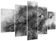 Kép - Akvarell papagájok (150x105 cm)