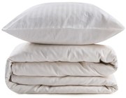 Krémszínű egyszemélyes pamut-szatén ágyneműhuzat 140x200 cm Lilyum – Mijolnir