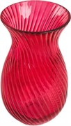 Yuue üveg váza piros 11,5x20 cm Homla