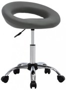 szürke műbőr gurulós munkaszék