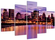 Éjszakai város képe (150x105 cm)