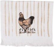 Konyhai kéztörlő pamut kakasos