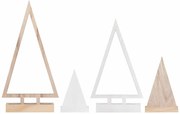 Dekoratív karácsonyi fák NORDIC FOREST, készlet 4 db