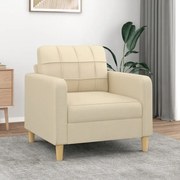 krémszínű szövet kanapéfotel 60 cm
