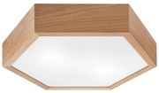Mennyezeti lámpa OAK HEX 2xE27/60W/230V á. 43 cm tölgy