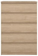 Natúr színű komód tölgyfa dekorral 77x111x50 cm Naia – Tvilum