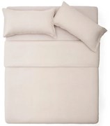 Szürkésbézs kétszemélyes hosszabbított lenkeverék ágyneműhuzat 240x220 cm Simmel – Kave Home