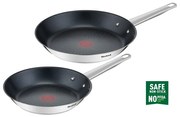 Rozsdamentes acél serpenyő készlet 2 db-os Cook Eat – Tefal