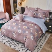3 részes ágyneműhuzat Krepp polycotton Nela régi rózsaszín 200x140cm+90x70cm