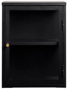 Fekete fém függő tálalószekrény 45x60 cm Carmel – Unique Furniture