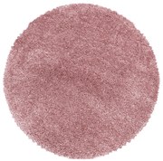 Rózsaszín kerek szőnyeg ø 80 cm Fluffy – Ayyildiz Carpets