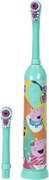 Fogkefe, elektromos, 2 pótfejjel, 3+, Peppa Pig, zöld (KHSZ82)