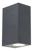 Modern fali lámpa sötétszürke 2-lámpás IP44 - Baleno