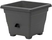 Plastia Bergamot Önöntöző virágtartó35 x 35 cm, szürke, 35 x 35 cm
