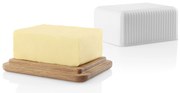 Nordic kitchen porcelán vajtartó, tölgyfa fedővel, Legio Nova - Eva Solo